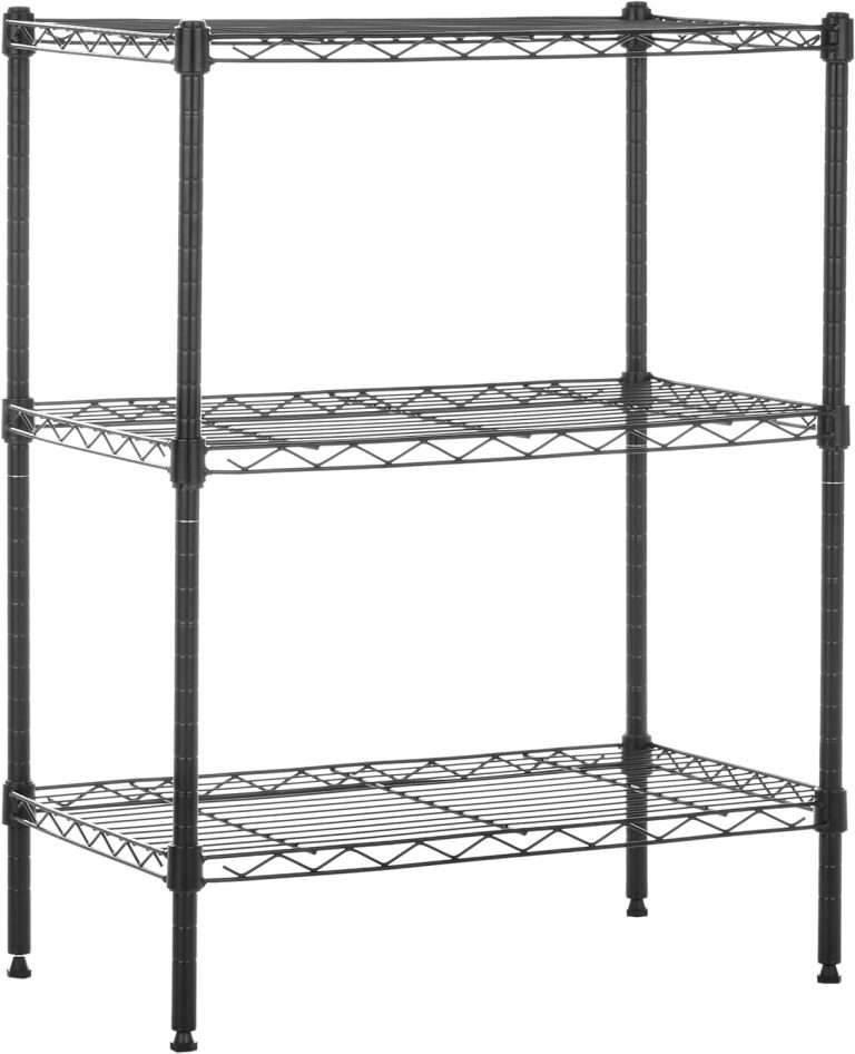 Amazon Basics 3-Shelf Adjustable Heavy Duty Steel Wire Rack Storage