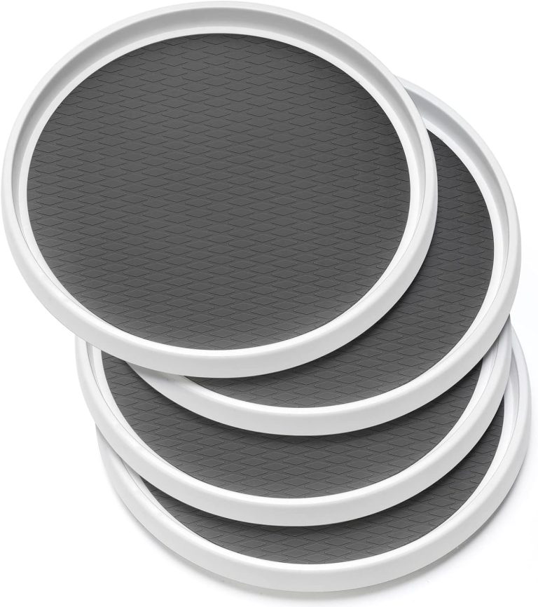 Set of 4, 10 Inch Non-Skid Lazy Susan Organizers