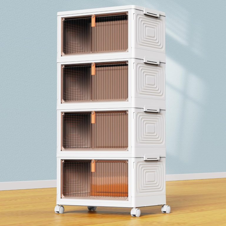 4-Tier Plastic Storage Bins