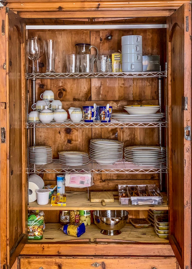 kitchen cupboards organized